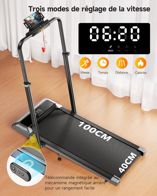TP6 Run Tapis de Course Pliable 12 km/h avec Inclinaison 12%