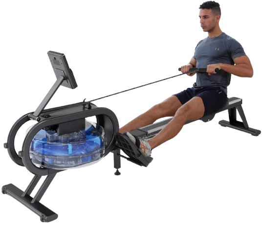 AquaLite Rameur à eau d'appartement 16 Niveaux de Résistance