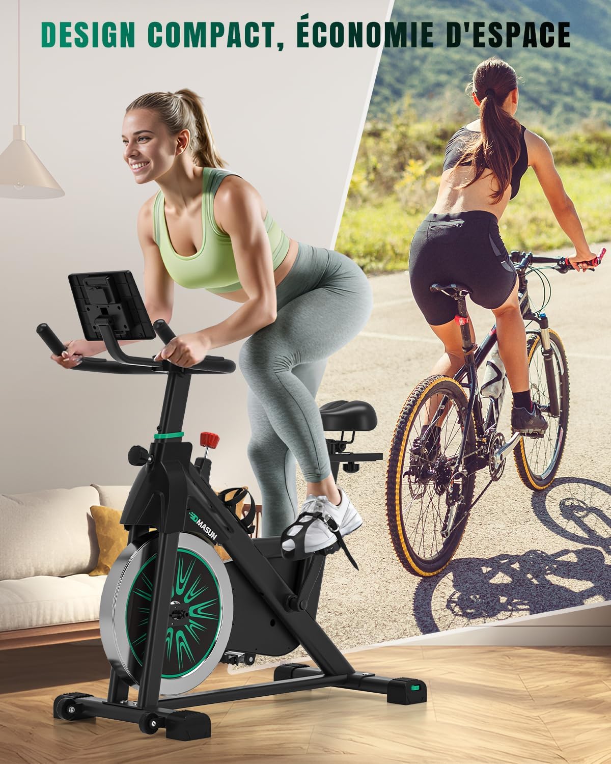 DMASUN Run Vélo d'appartement Ultra silencieux