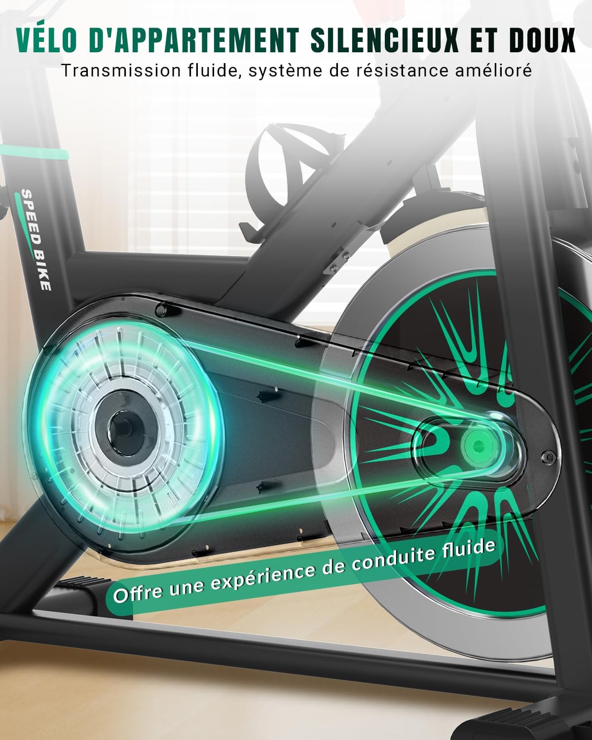 DMASUN Run Vélo d'appartement Ultra silencieux
