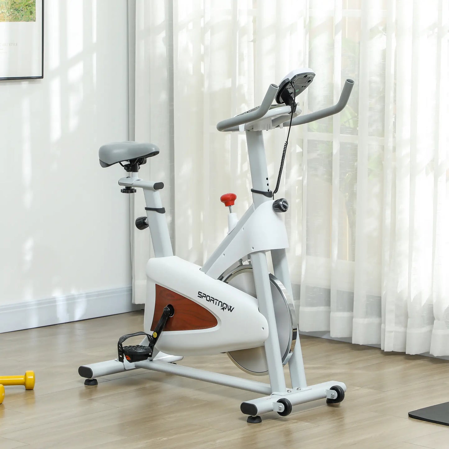 Sportnow Vélo d'appartement Confort ave Ecran LCD