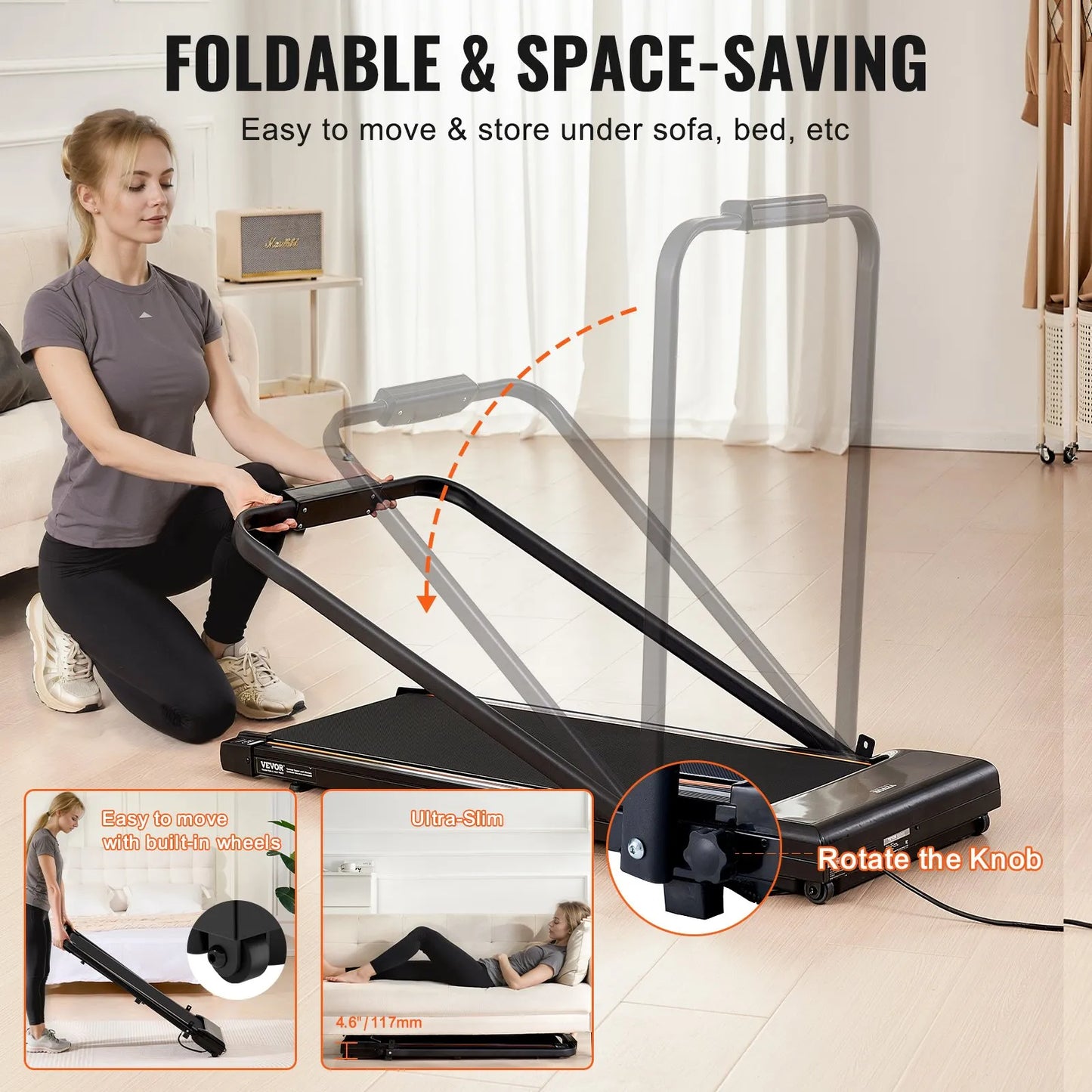 SF7 Lite Tapis de Course Pliable 10 km/h d'appartement