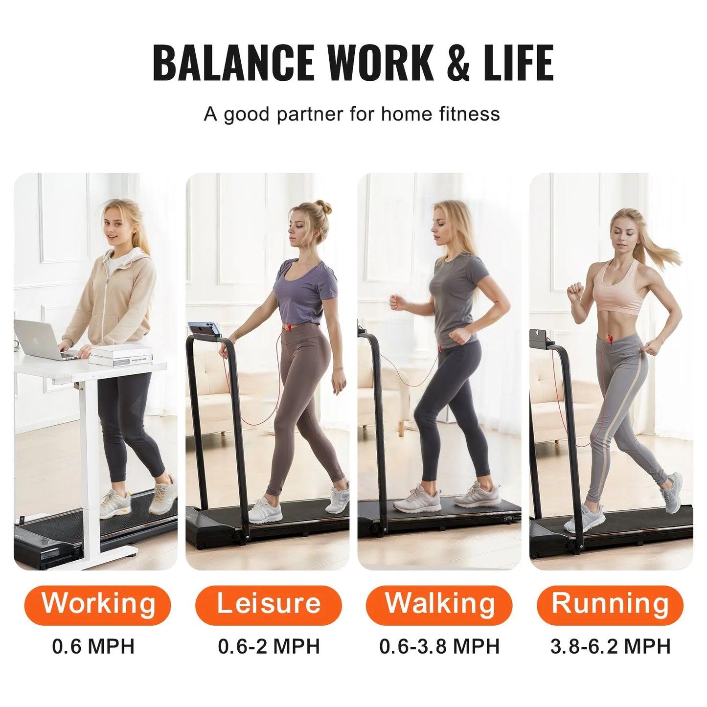 SF7 Lite Tapis de Course Pliable 10 km/h d'appartement