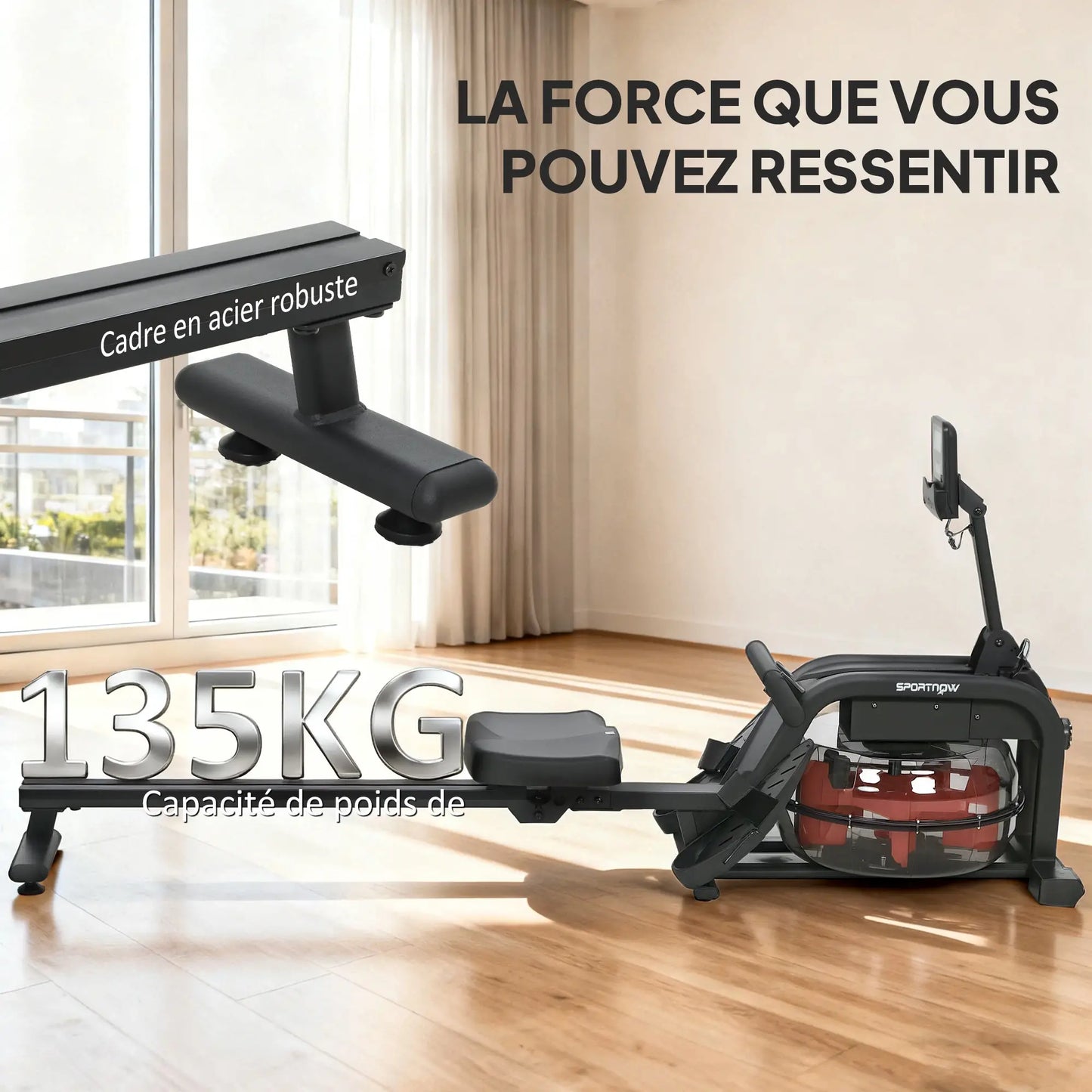 AquaElite ProS+ Rameur à eau d'appartement 11L